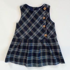 Tartan Plaid Button Front School Girl Zara Dress